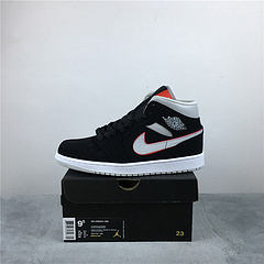 乔1黑水泥3646AirJordan1Mid货号554724060