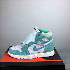 乔1蒂芙尼绿麂皮性价比版本3645AirJordan1TurboGreen555088311