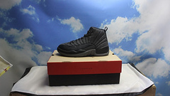 AJ12黑羊毛全黑原装标41475AirJordan12Wool852627003