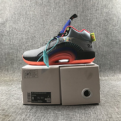 4Jordan乔丹35代高帮系列AJ35乔35aj35乔丹ajAIRJORDAN35XXXVCenterofGravity灰蓝红货号DC1492001真标4
