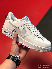 尺码3645半品牌耐克Nike简介NikeAirForce1原盒真标软皮面拼接3M镂空反光Swoosh空军一号板鞋编码304i340